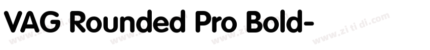 VAG Rounded Pro Bold字体转换